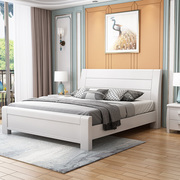 室木床1.c8米大床1.5床双人M经济型简约现代家具主卧实储