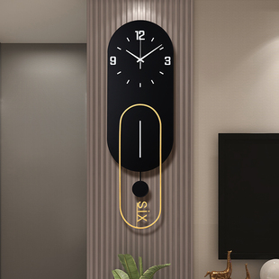 钟表挂钟客厅家用现代简约大气，艺术轻奢高级感大气时尚创意石英钟