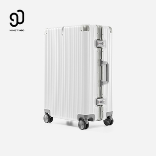 90分行李箱铝框旅行箱铝合金20寸24寸28寸拉杆箱密码箱静音万向轮