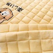 学生宿舍牛奶绒床垫软垫防滑保暖毯子单人1米2可折叠被褥子可机洗
