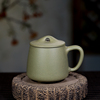 大容量紫砂杯原矿绿泥豆青泥纯手工带盖家用茶杯办公杯石瓢大茶杯
