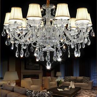 欧式水晶灯客厅吊灯简约现代卧室餐厅灯具美式创意大气别墅灯