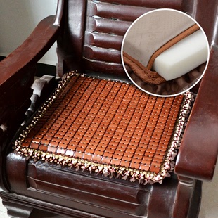 实木椅子坐垫夏季凉席海绵垫，中式红木沙发座垫竹片防滑太师椅软垫