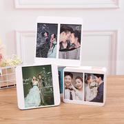 创意韩式5寸7寸双三框照片组合相框摆台 儿童婚纱影楼加洗照片框