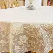 pvc桌布椭圆形餐桌垫防水防油防烫免洗茶几台布烫金桌套圆桌桌布