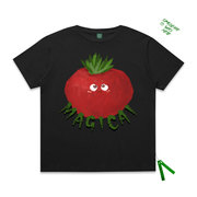 夏季小众设计感趣味创意手绘西红柿印花男女情侣T恤森系上衣