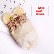 韩版女短款双层蕾丝袖套防污护袖儿童可爱袖头成人工作袖筒白套袖