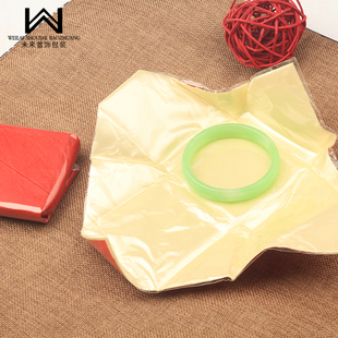 玉器翡翠手镯包装纸包红纸包内垫珠宝，包装盒包白色(包白色)黄色