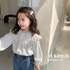 2023秋季女童蕾丝花边衬衫韩版儿童娃娃领翻领长袖上衣