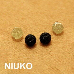 NIUKO服饰辅料 黑色透明白精致松子小球衬衫小纽扣针织钮扣子DIY