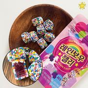 韩国进口糖果限定葡萄味彩虹色软糖SEOJU西洲迷你颗粒什锦果