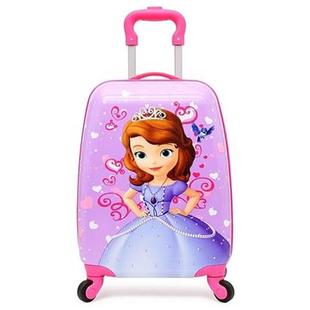 儿童拉杆箱女卡通迷你行李箱，男3-10岁拖拉箱，可爱礼物万向轮可定制