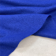 欧美宝蓝色细圈圈纹弹力针织，羊毛呢布料外套，连衣裙马甲薄呢面料布