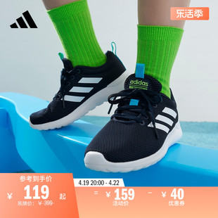 literacercln休闲跑步鞋男小童儿童adidas阿迪达斯轻运动