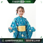 日本直邮devirock 儿童浴衣和兵儿带两件套装 夏日色彩缤纷 软质