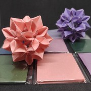 折纸花球专用纸 迷你小号6cm 多款纸质 和纸 双色纸 珠光纸