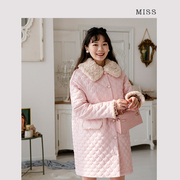 棉衣棉服女士韩版宽松原创冬季时尚粉色大码加厚棉袄外套