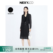 nexy.co奈蔻2024年春时尚通勤气质两件西装，外套连衣裙女