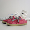 M83韩国星星小脏鞋低帮拼色荧光色做旧撕裂纹休闲平底滑板鞋潮流