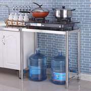 厨房不锈钢置物架单层架，一层灶台架，煤气罐洗衣机架子微波炉烤箱架