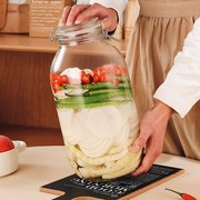 大号玻璃泡菜坛子家用密封罐带盖食品级辣椒酱咸菜酸菜酱菜腌菜缸