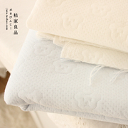 夹棉保暖布料有机棉纯棉色织空气层面料婴儿a类棉衣服床品面料