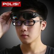 POLISI偏光套镜近视太阳眼镜男士司机专用开车防紫外线防晒墨镜女