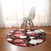 现代时尚简约圆形珊瑚绒地毯吊篮电脑椅瑜伽垫客厅茶几卧室可定制