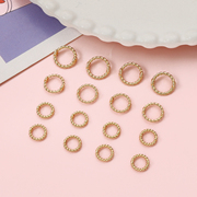 14k保色麻花包珠圈包珠环(包珠环)套珠diy手工制作串珠手链装饰品材料配件