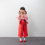 服和服哈衣婴儿连体衣服爬春秋，日式宝宝儿童长袖，纯棉女女童日系结