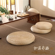 草编坐垫榻榻米垫中式地上蒲团喝茶加厚户外打坐拜佛瑜伽蒲草休闲
