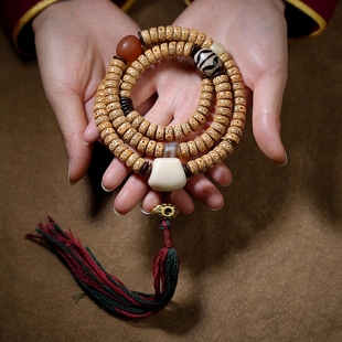 卡杰格朵.原创藏式天然星月菩提子佛珠手串男108颗女手链项链念珠