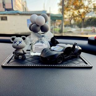 车内饰品摆件暴力熊创意(熊，创意)可爱装饰高档车载香水，汽车中控台用品大全