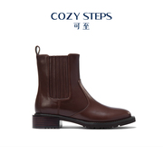 COZY STEPS可至春季商务休闲系列复古短靴女式切尔西靴7147
