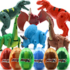 恐龙变形玩具霸王龙变形蛋儿童仿真孵化蛋超人蛋套装机器人2男孩3