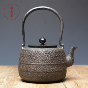 龟寿堂道心铁壶南部铁壶，日本进口纯手工铁壶，烧水泡茶家用铸铁壶