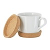 五个装软木杯垫茶垫隔热垫立体欧式防滑防烫茶杯托创意碗垫餐垫