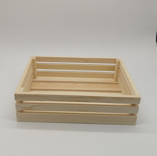 木盒陈列架定制水果超市，木盒木箱子，收纳盒干果盘子木质托盘