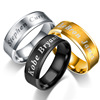 欧美纪念科比黑曼巴戒指，6mm宽nba光面，士钛钢戒指不锈钢指环