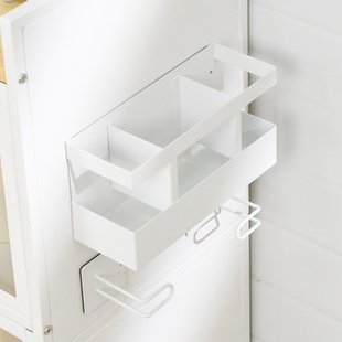 磁吸保鲜膜整理盒壁挂珐琅板配件储物厨房冰箱置物架侧面磁铁收纳