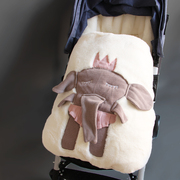 日本进口婴儿车载外出一体儿童睡袋宝宝防踢被多功能冬季加厚被子