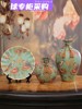 日本摆件家居饰品创意，陶瓷花瓶三件套欧式客厅酒柜电视柜装饰摆设