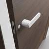极简室内门锁卧室房间实木，木门家用门把手，磁吸静音生态白色房门锁