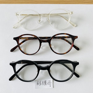 白山BOSTON-n 日本复古圆框手工全板材潮牌眼镜框架 小红书同款