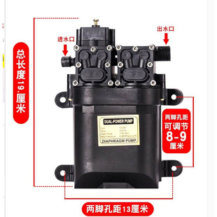 。家用大功率动力，双泵电喷雾器水泵隔膜泵，气动实用多功能回流喷