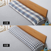 全棉成人日式双人枕巾单只枕巾长枕巾纯棉加厚情侣1.2米1.5米1.8m