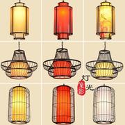餐厅火锅店古典灯饰中式餐厅灯具，餐饮吧台灯具，中国风红灯走廊包厢