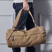 健身包男运动斜挎包男士双肩，包帆布(包帆布)水桶，背包大容量旅行手提行李包