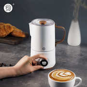 hero小艺奶泡机电动打奶器，家用自动冷热搅拌杯咖啡打奶泡机白色