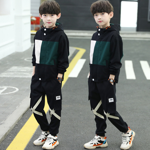 儿童装男童秋装套装2023中大童男孩春秋季韩版帅气两件套洋气